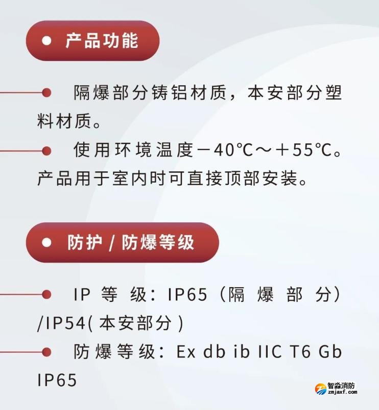 JTY-GM-GSTN9811(Ex)/WIS、GSTN9812(Ex)/WIS海湾隔爆烟感温感产品功能