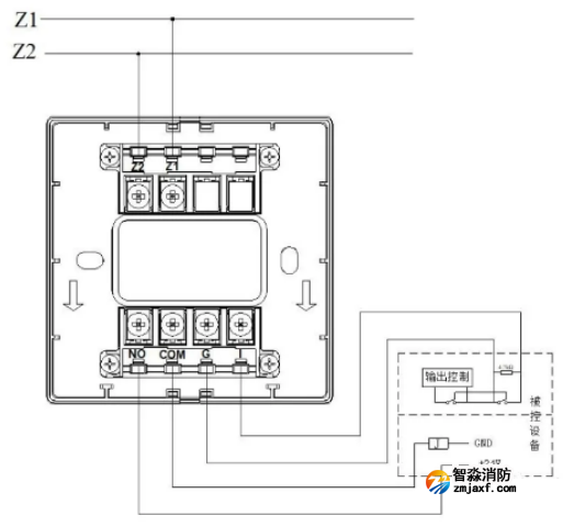 GST-LD-8361H输入输出模块接线图