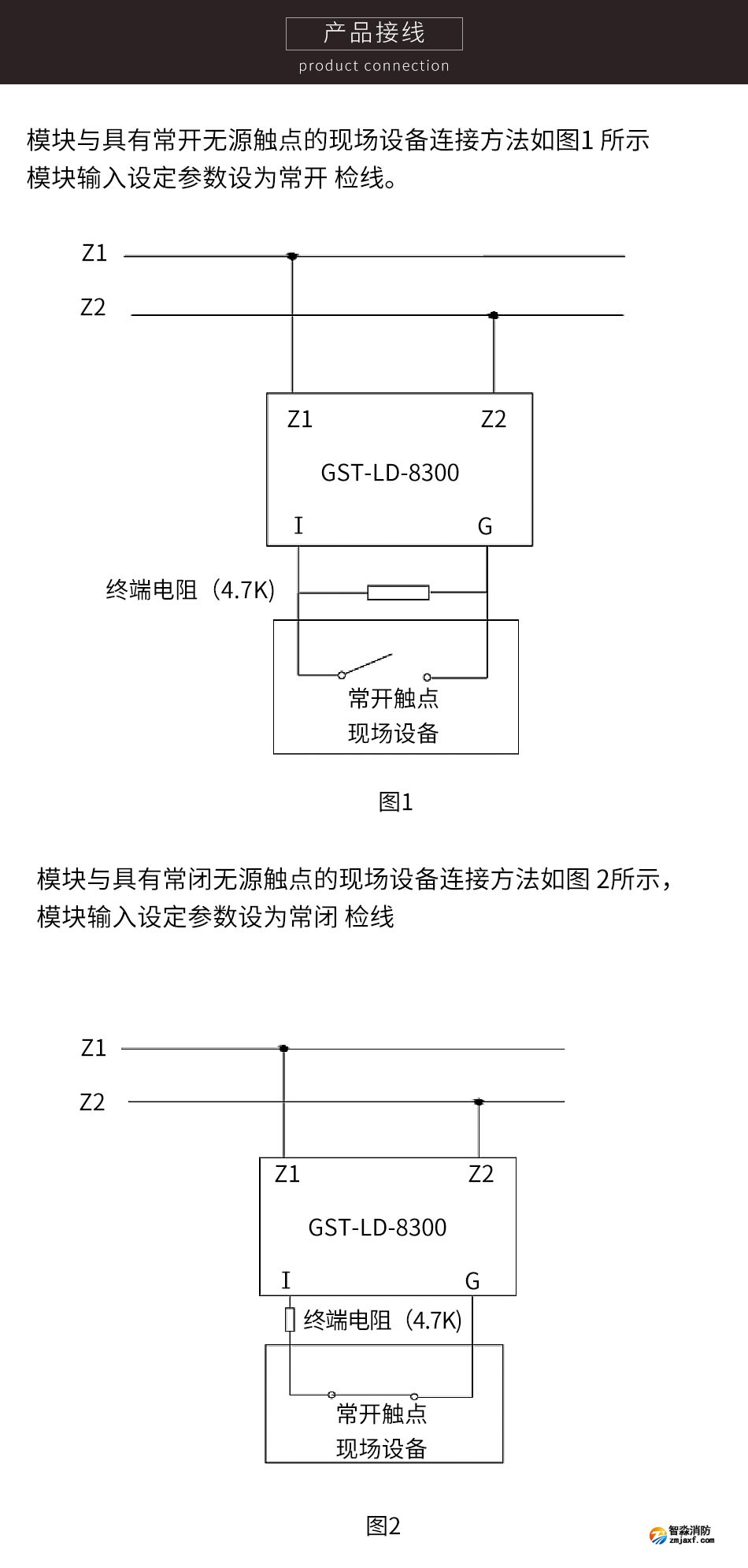 GST-LD-8300(船用)输入模块接线图