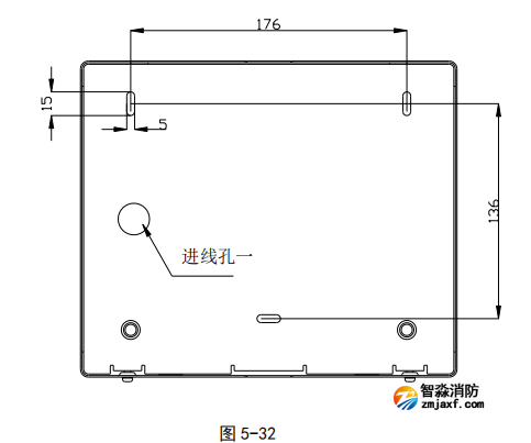 海湾GST-LD-8316型手自动转换开关安装插孔