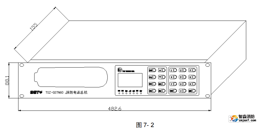 海湾TSZ-GSTN60消防电话总机接线安装技术 海湾TSZ-GSTN60消防电话总机接线安装技术